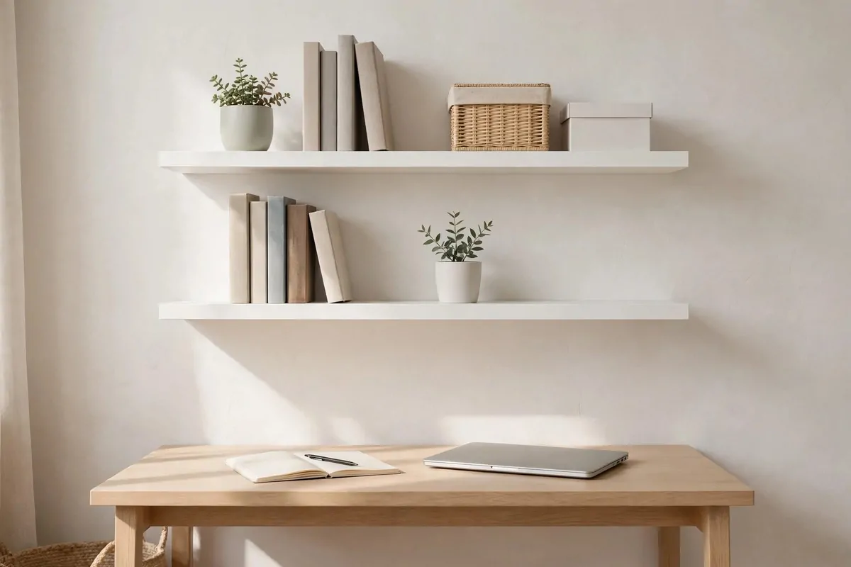 18 Ikea Study Room Ideas for a Focused, Tidy Space 4 Tall IKEA BILLY bookcase filled with study books and storage boxes beside a desk