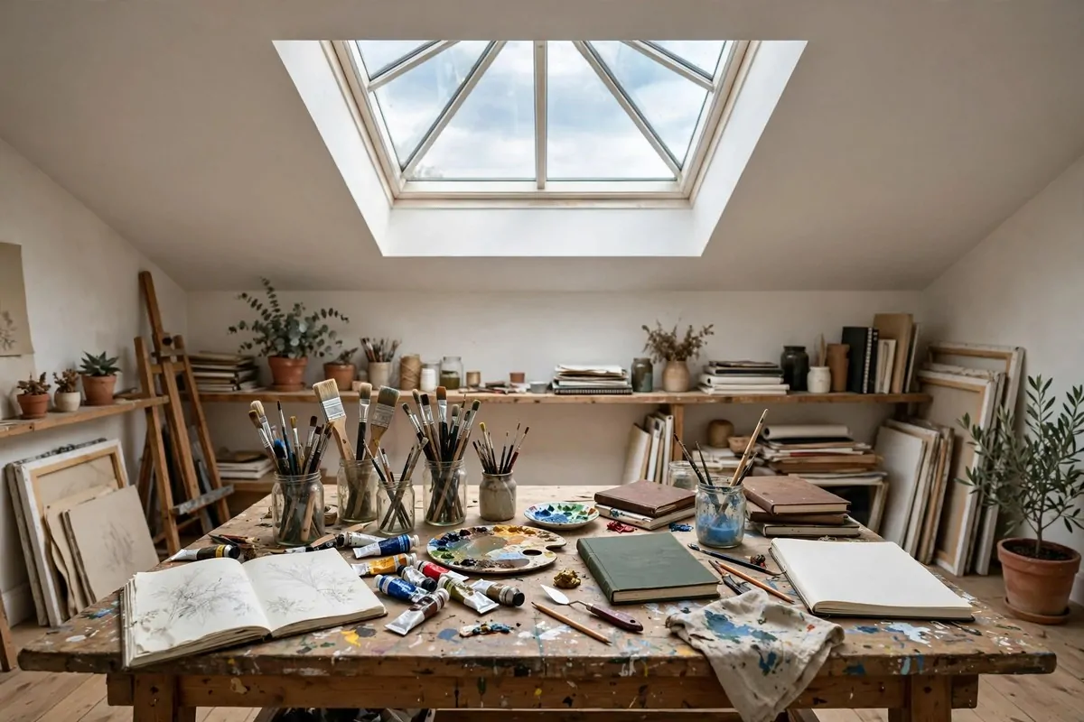 19 Art Studio Layout Plans That Make Work Flow 10 19 art studio layout plans that make work flow 11