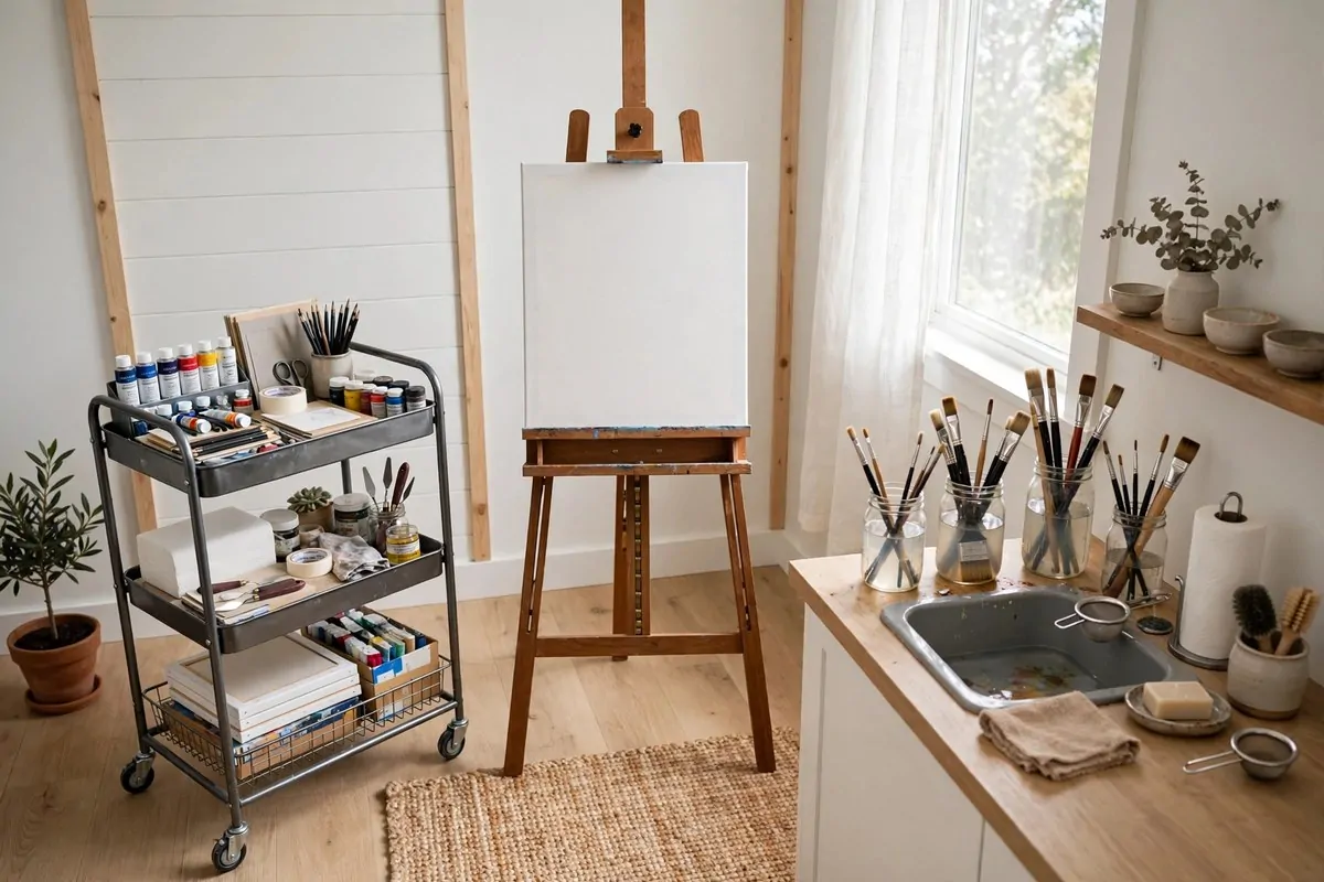 19 Art Studio Layout Plans That Make Work Flow 17 19 art studio layout plans that make work flow 18