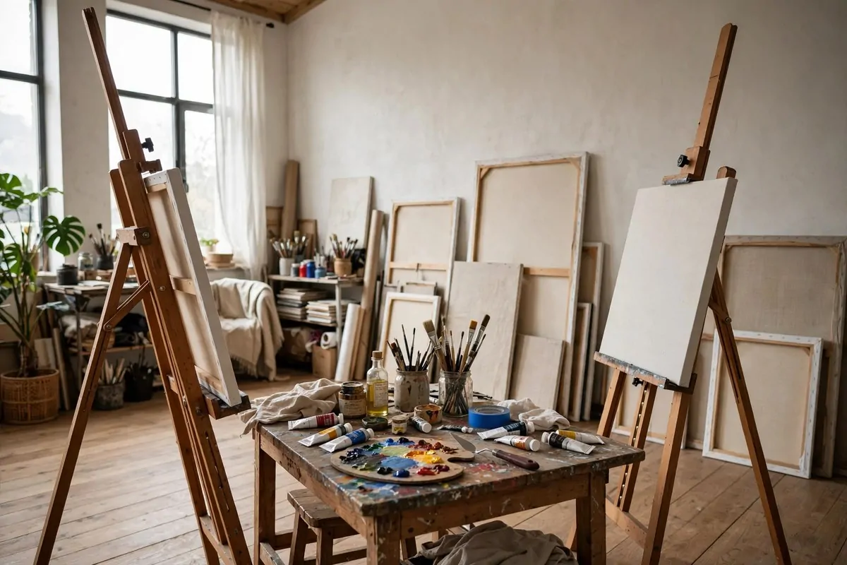 19 Art Studio Layout Plans That Make Work Flow 18 19 art studio layout plans that make work flow 19