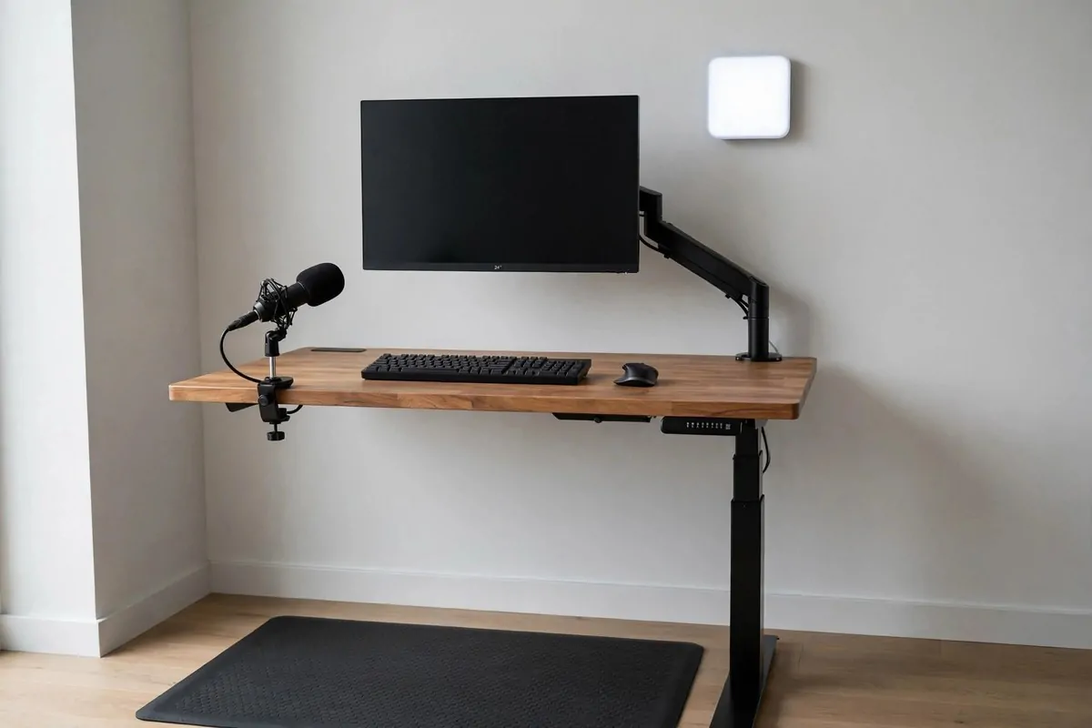 19 Content Creator Studio Setups for Every Budget 10 Acoustic foam panels treating the walls of a small recording corner