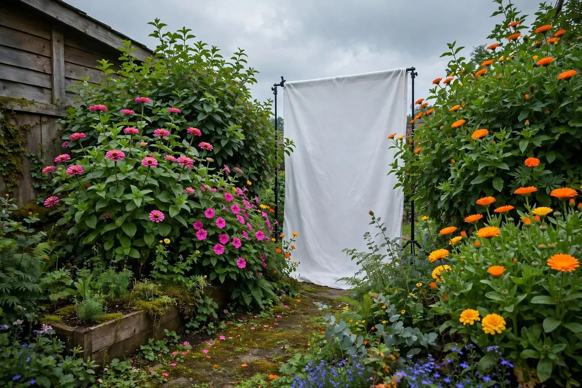 Soft overcast daylight outdoor studio setup for Outdoor Photo Studio Ideas