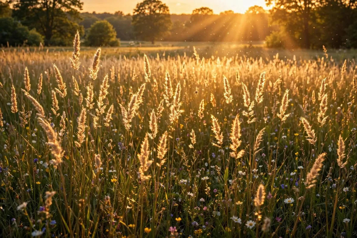 Tall grass backlit at sunset for Outdoor Photo Studio Ideas