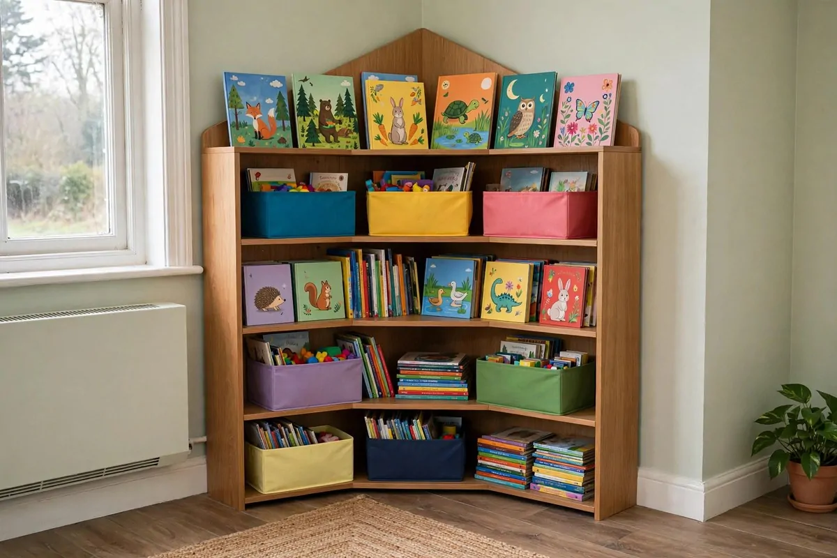 19 Small Classroom Setup Tricks for Maximum Space 7 Classroom door with a hanging fabric organizer full of supplies in clear pockets