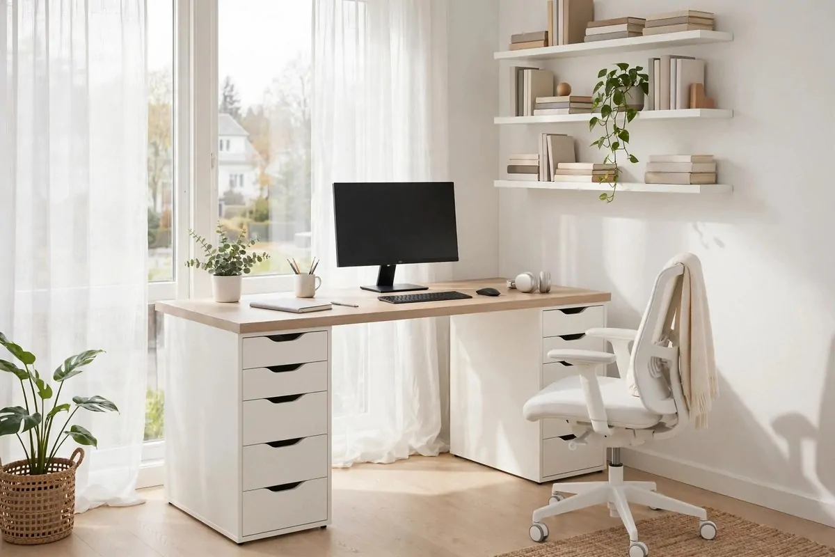 19 White Ikea Office Ideas for a Clean, Bright Space