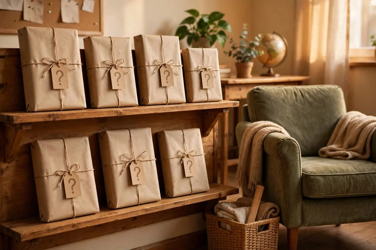 20 Reading Nook Classroom Setups Kids Beg to Visit 20 A mystery book display with wrapped books and question mark tags