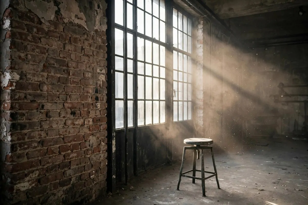 Brick wall with soft window light in a studio for Senior Photo Studio Ideas portraits