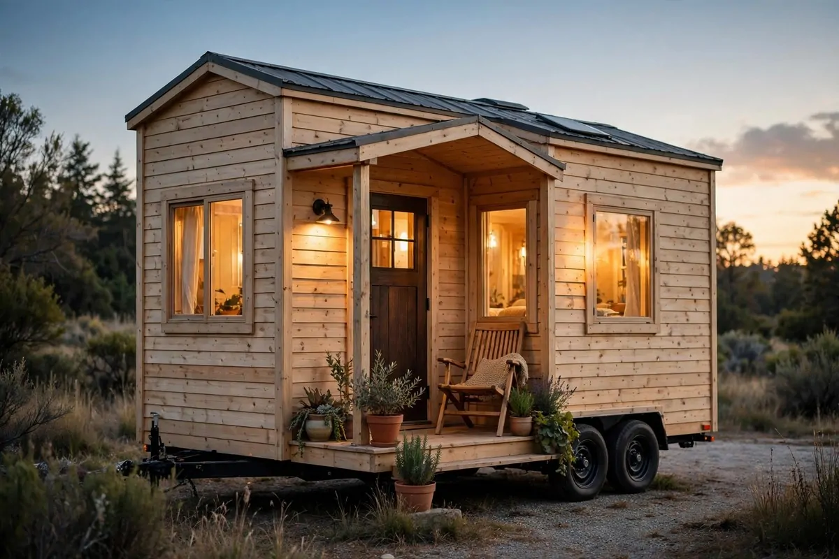 20 Tiny House Living Habits for Life in Under 400 Square Feet 3 Entryway hooks holding a tote bag and jacket above a donation box