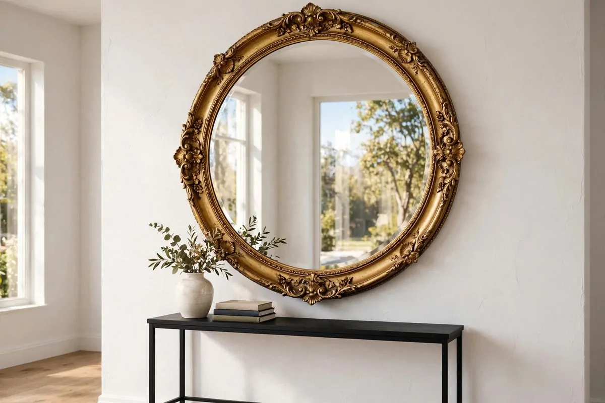 21 Entryway Ideas Guests Will Remember 2 Styled light oak console table with wooden tray, succulent, books and candle lantern in a bright entryway