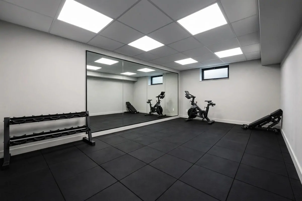 21 Mini Gym at Home Ideas Basement Layouts That Use Dead Space