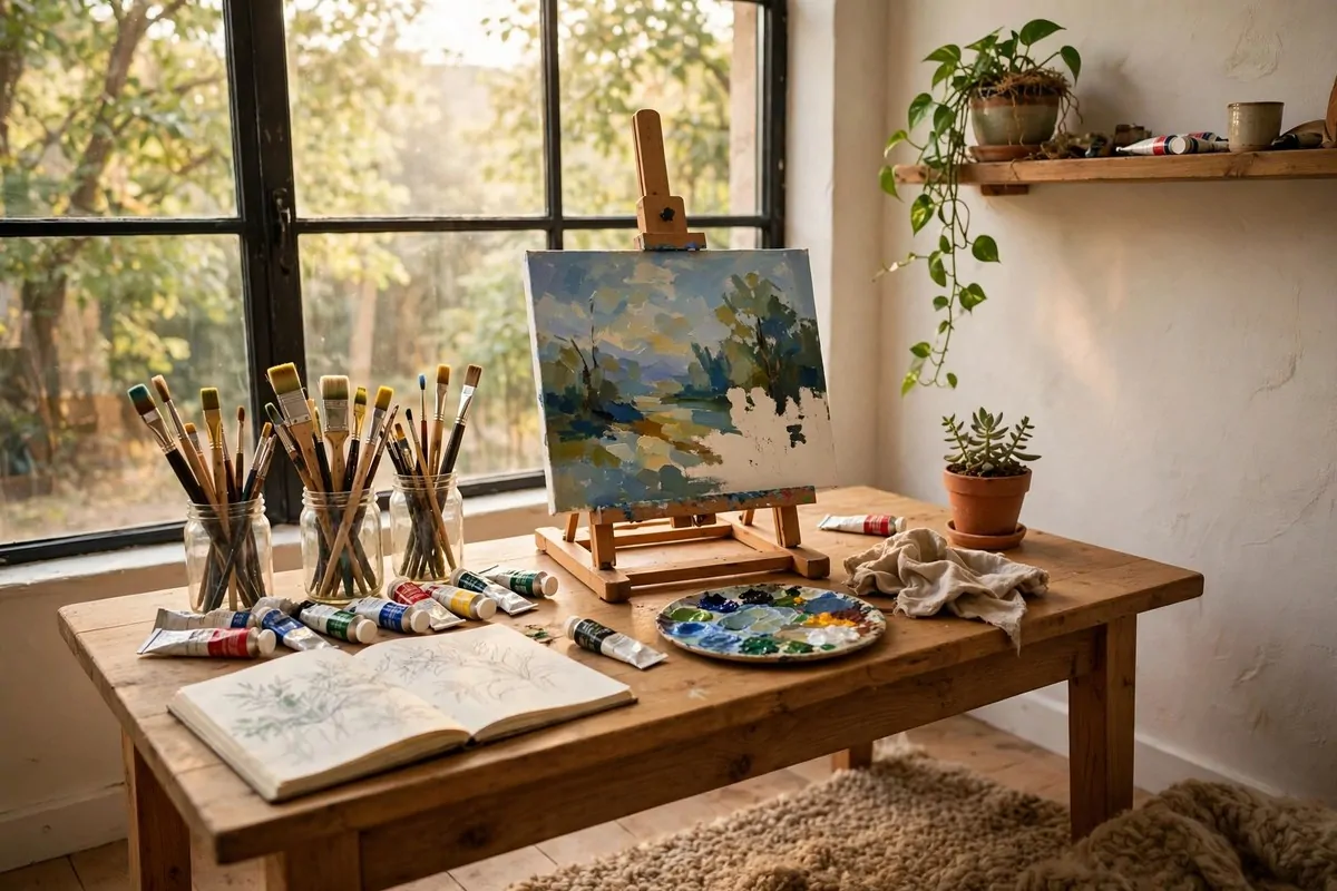 22 Cozy Art Studio Ideas for Long, Happy Creative Days