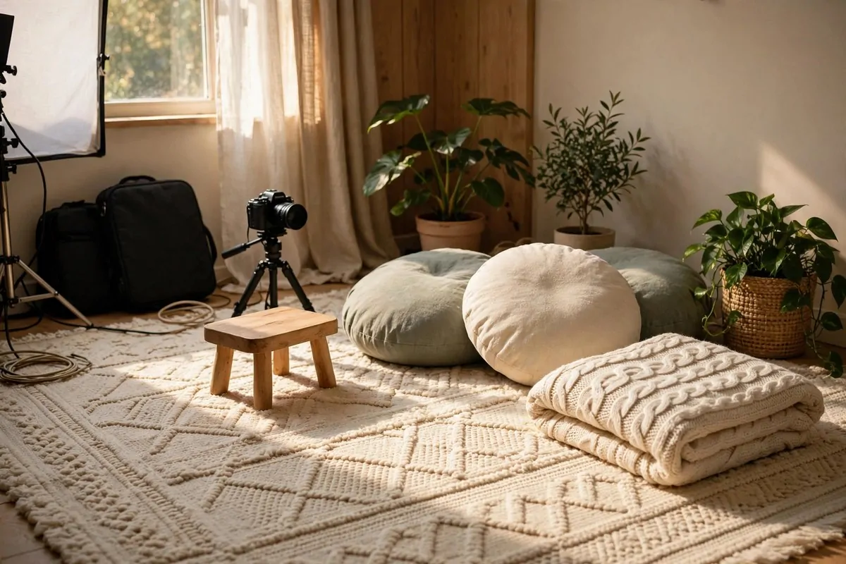 23 Content Creator Room Ideas for Filming at Home 8 The Soft Rug Sound Corner