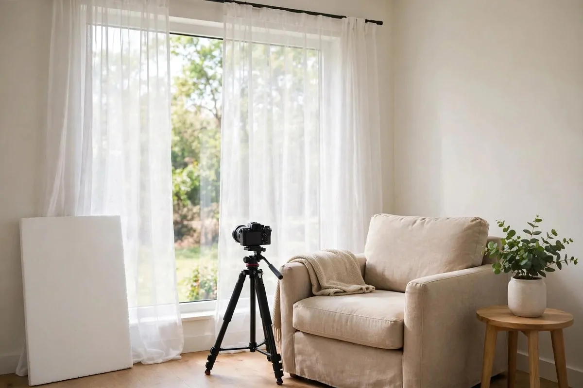 23 Content Creator Room Ideas for Filming at Home 11 The Window Light Talking-Head Spot