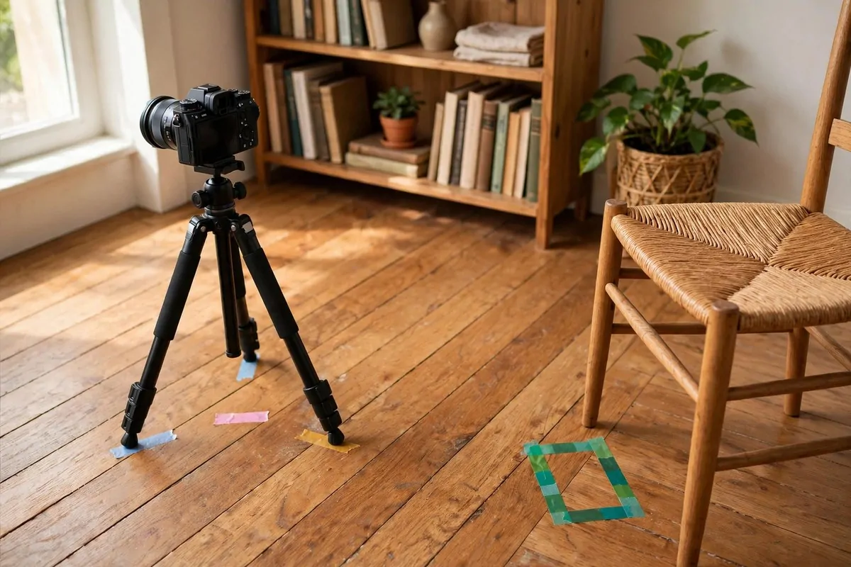 23 Content Creator Room Ideas for Filming at Home 16 The Marked Tripod Zones