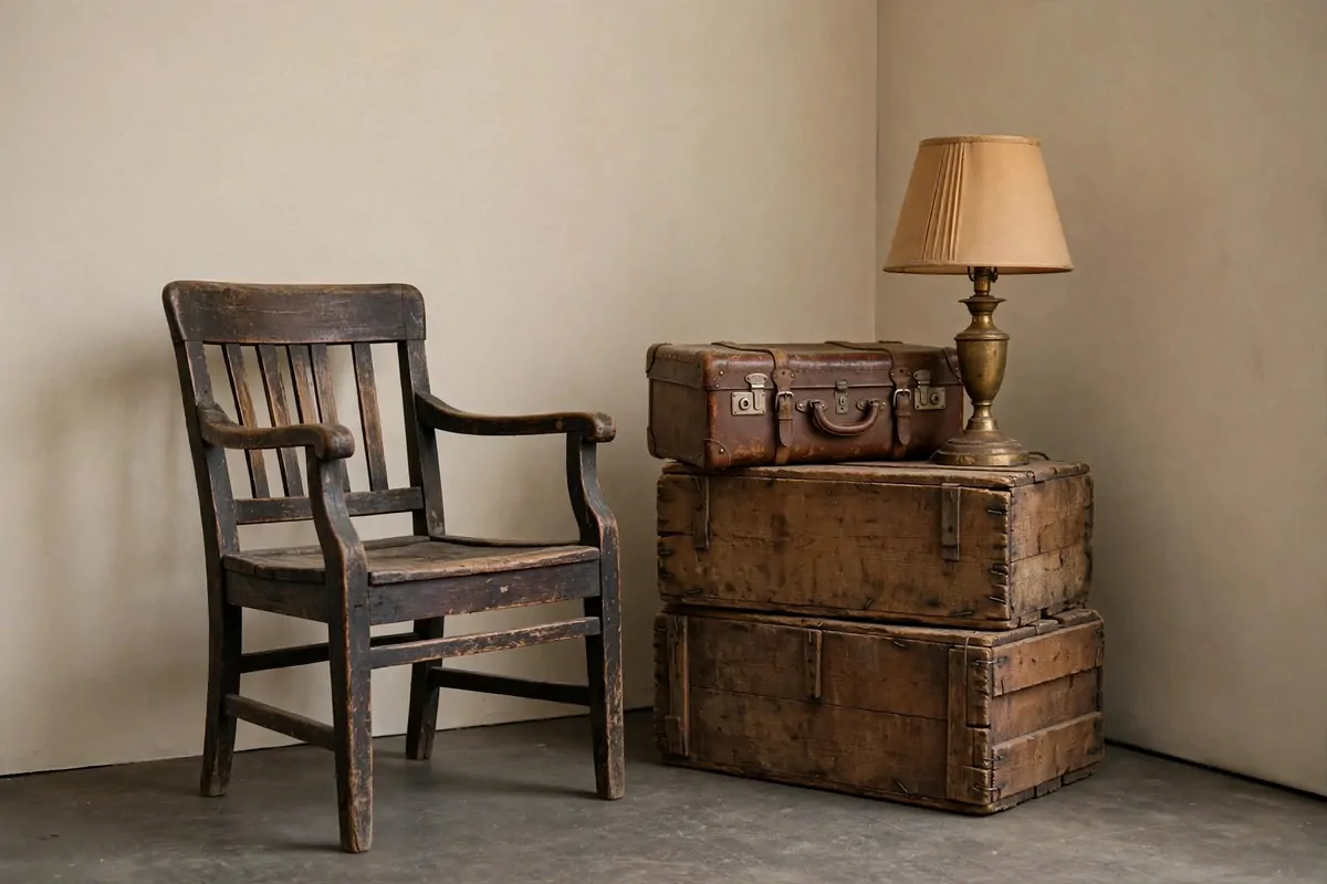 23 Family Photo Studio Ideas for Portraits You’ll Treasure 7 Vintage chair and crate props for Family Photo Studio Ideas