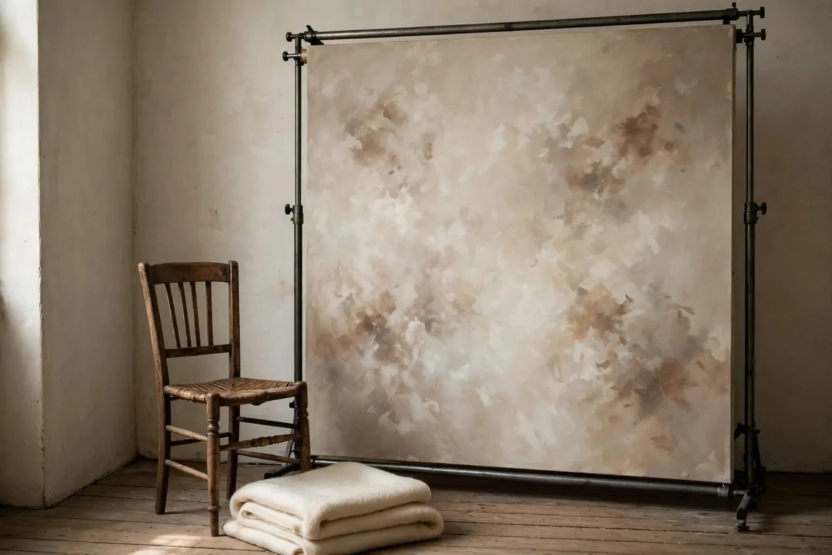 23 Family Photo Studio Ideas for Portraits You’ll Treasure 13 Hand painted canvas backdrop for Family Photo Studio Ideas