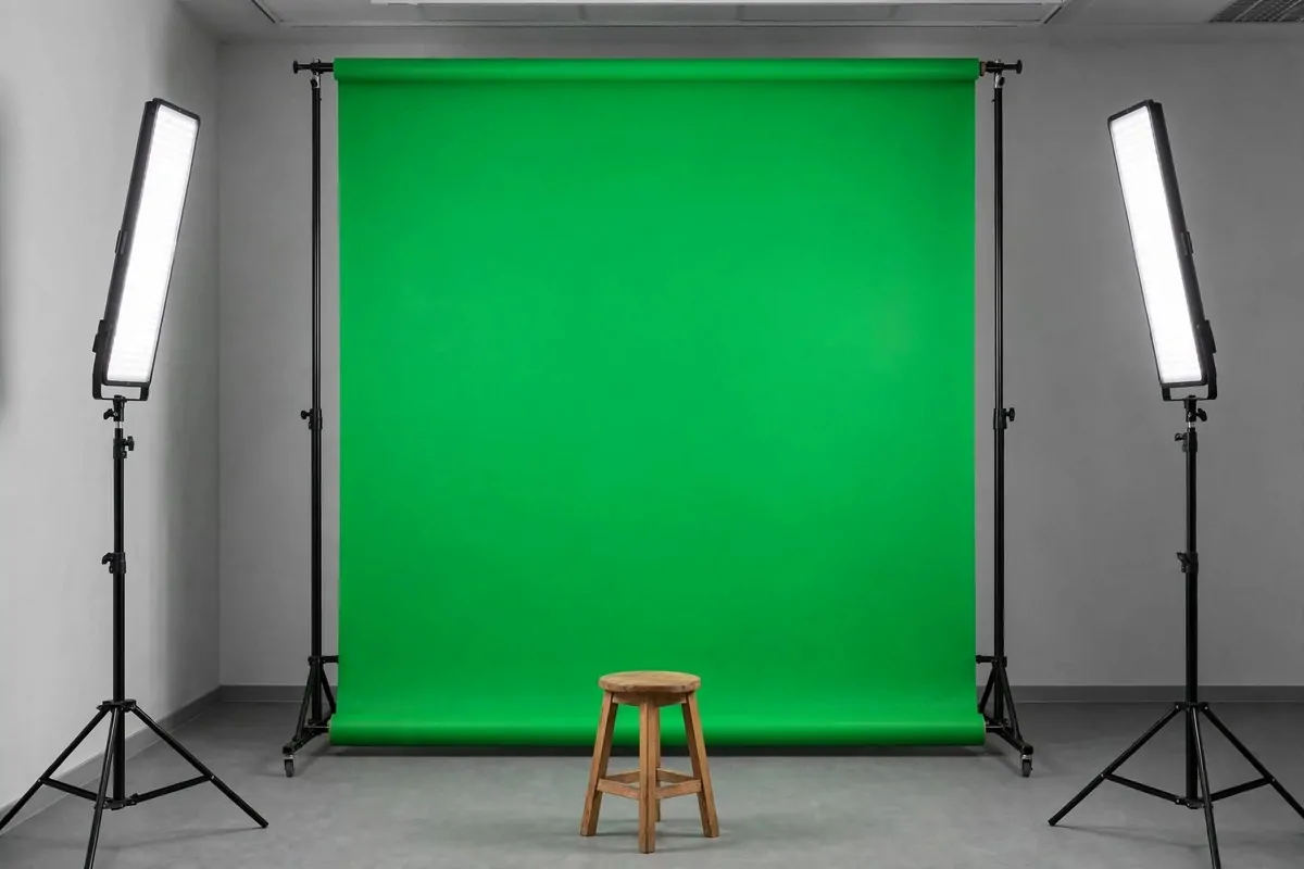 23 Family Photo Studio Ideas for Portraits You’ll Treasure 22 Green screen backdrop setup for Family Photo Studio Ideas