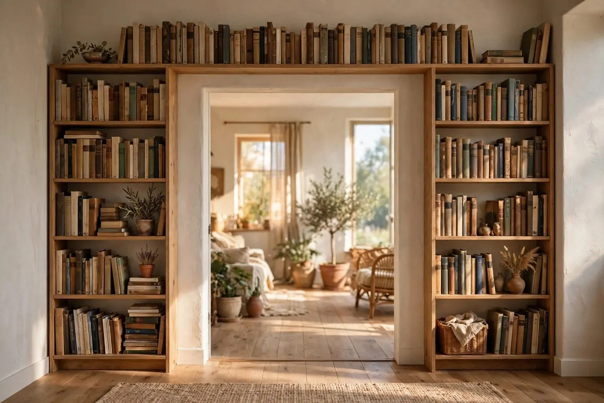 23 Small Home Library Ideas for Book Lovers With Little Space 7 Rolling under-bed drawers pulled out showing books stored inside