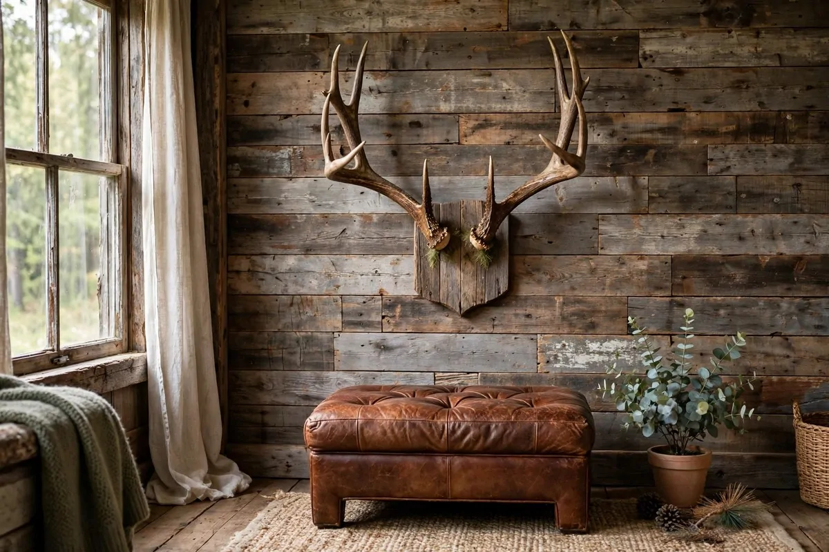 23 Western Home Ideas With Serious Ranch-House Charm 7 Navajo patterned blankets draped over a rustic wooden bench