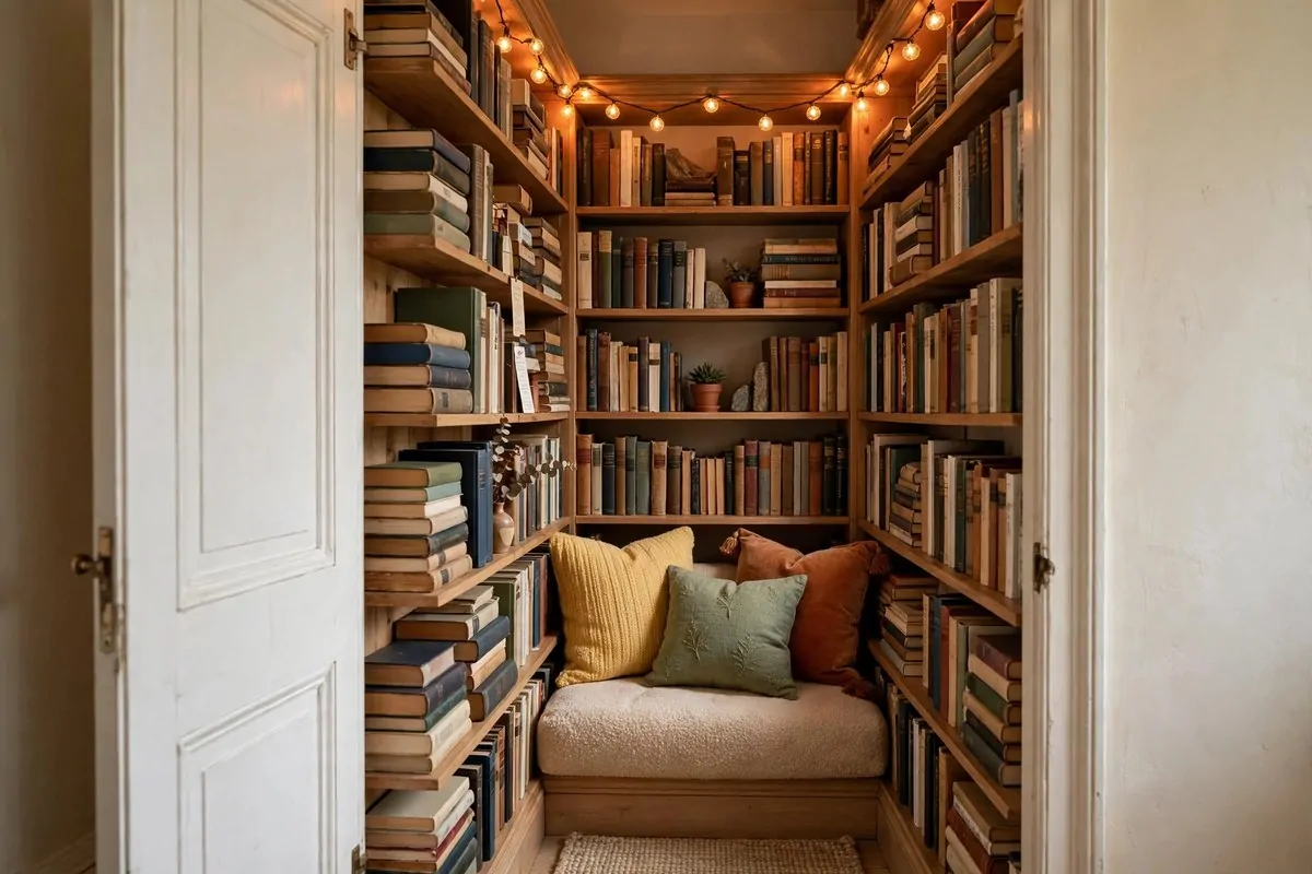 24 Home Library Aesthetic Looks You'll Want to Save 13 Antique brass globe with rolled old maps on a library table