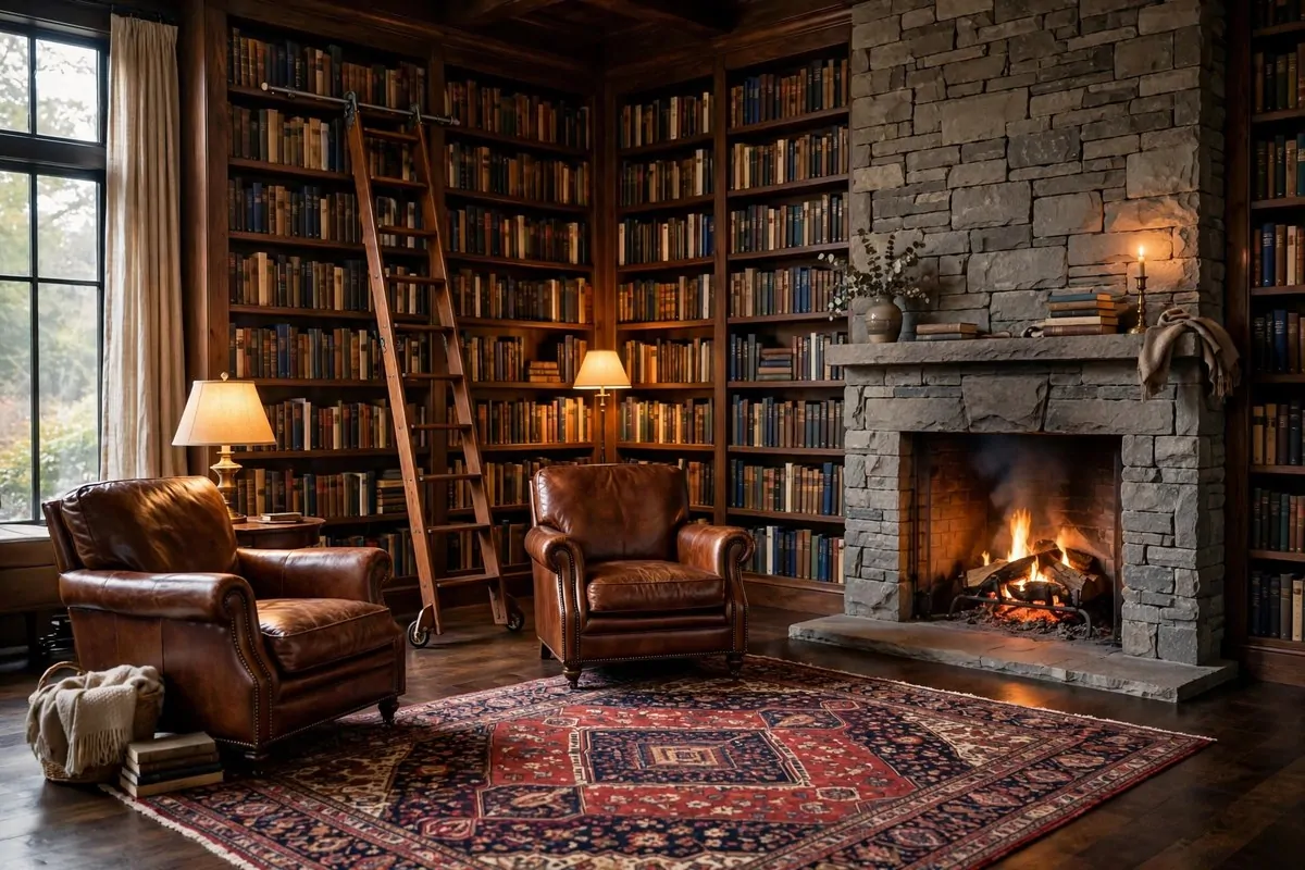 24 Living Room Library Ideas That Feel Grand but Cozy