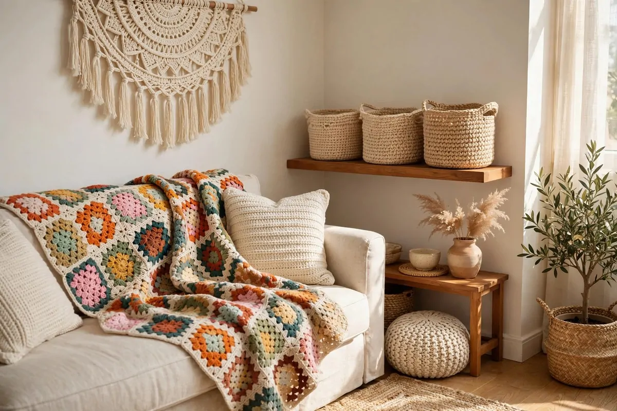 25 Crochet Home Decor Ideas to Make This Weekend