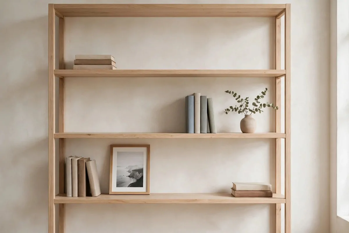 25 Home Library Decor Touches That Make Books Look Beautiful 5 Bookshelf with breathing room between styled book groups