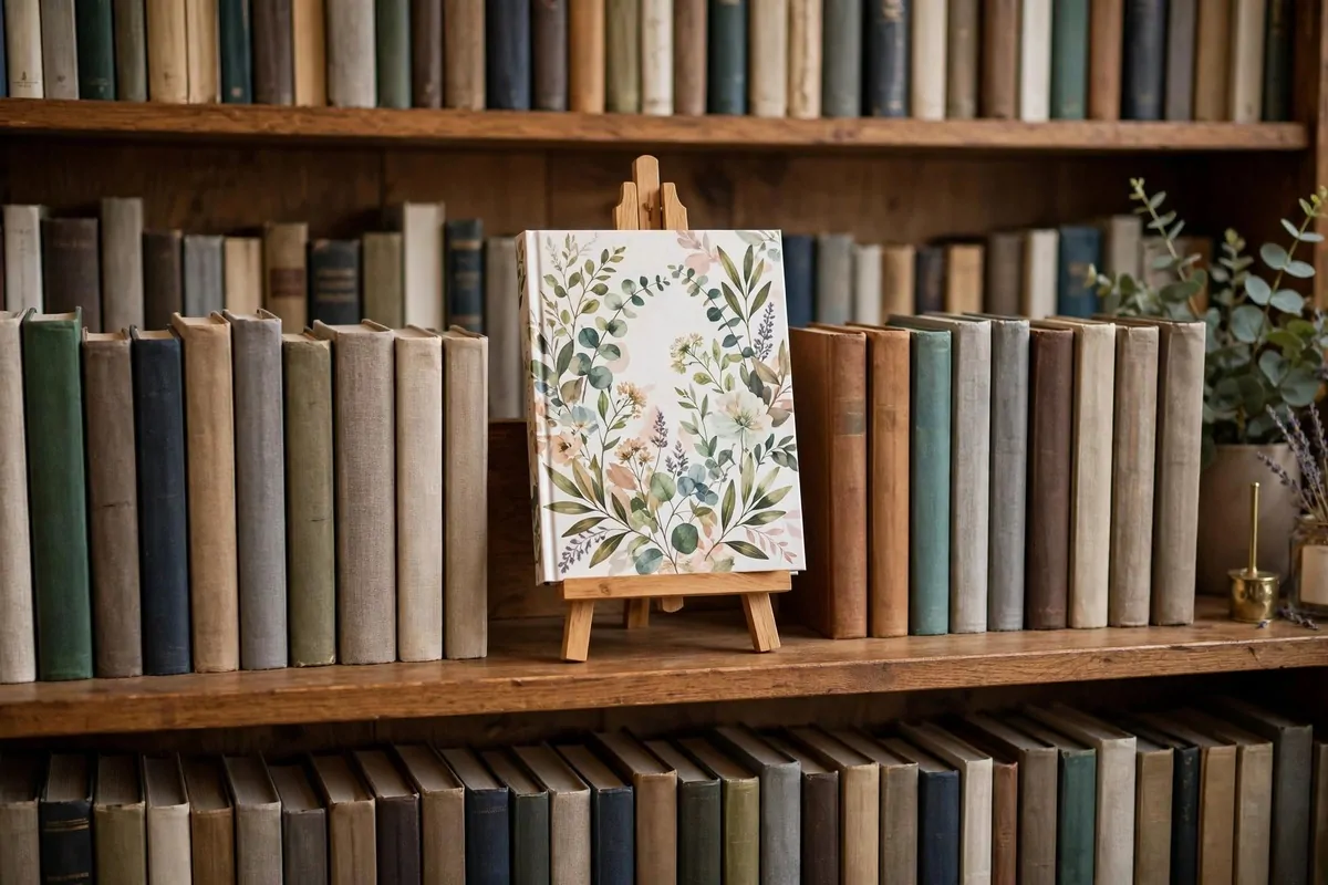 25 Home Library Decor Touches That Make Books Look Beautiful 8 Favorite books displayed face-out like a bookstore on a shelf