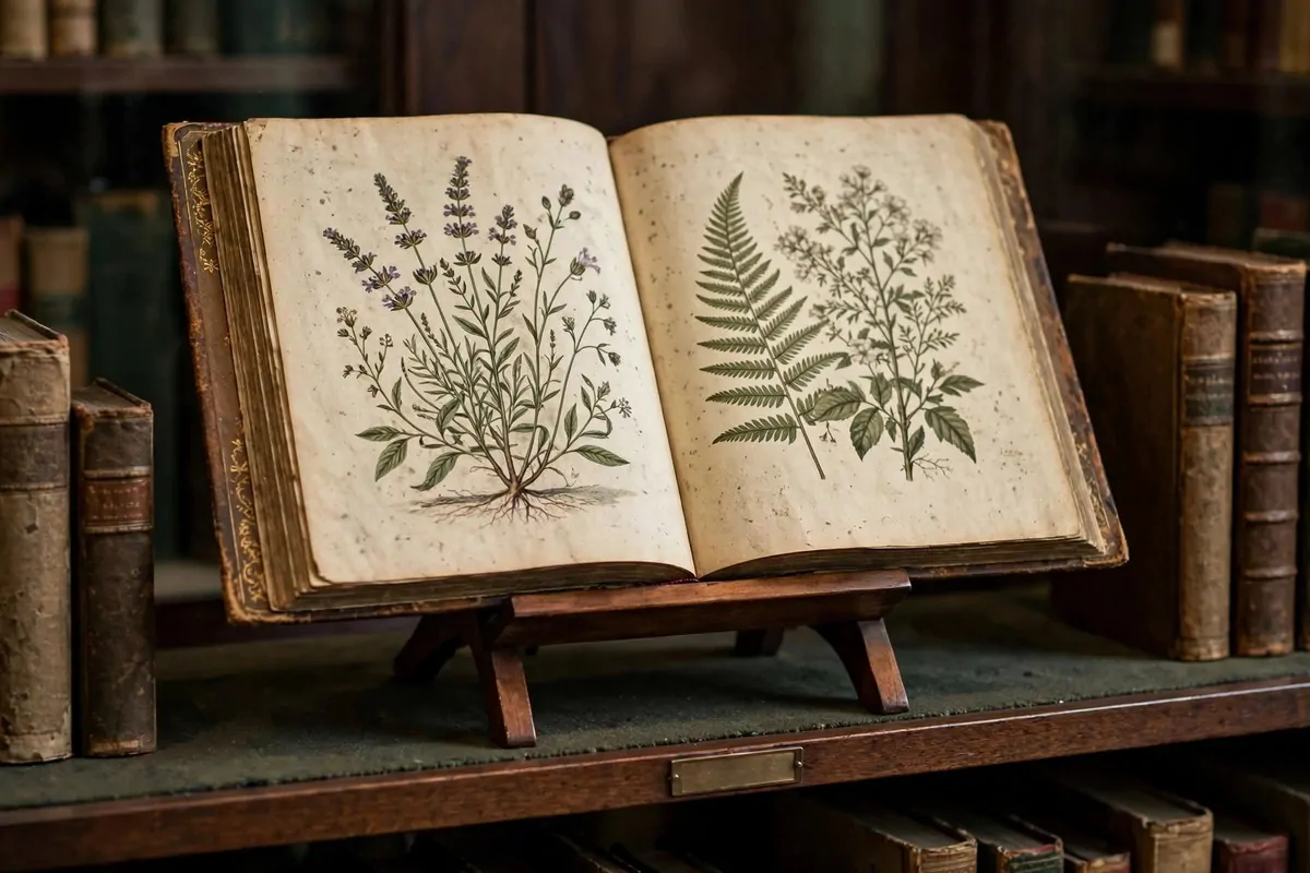 25 Home Library Decor Touches That Make Books Look Beautiful 13 Special book displayed open on a wooden book stand