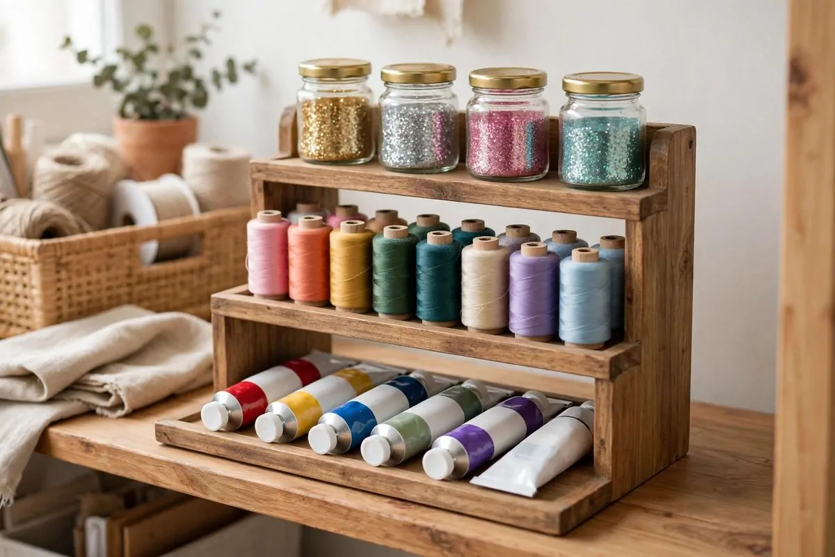 Display racks showing off supplies