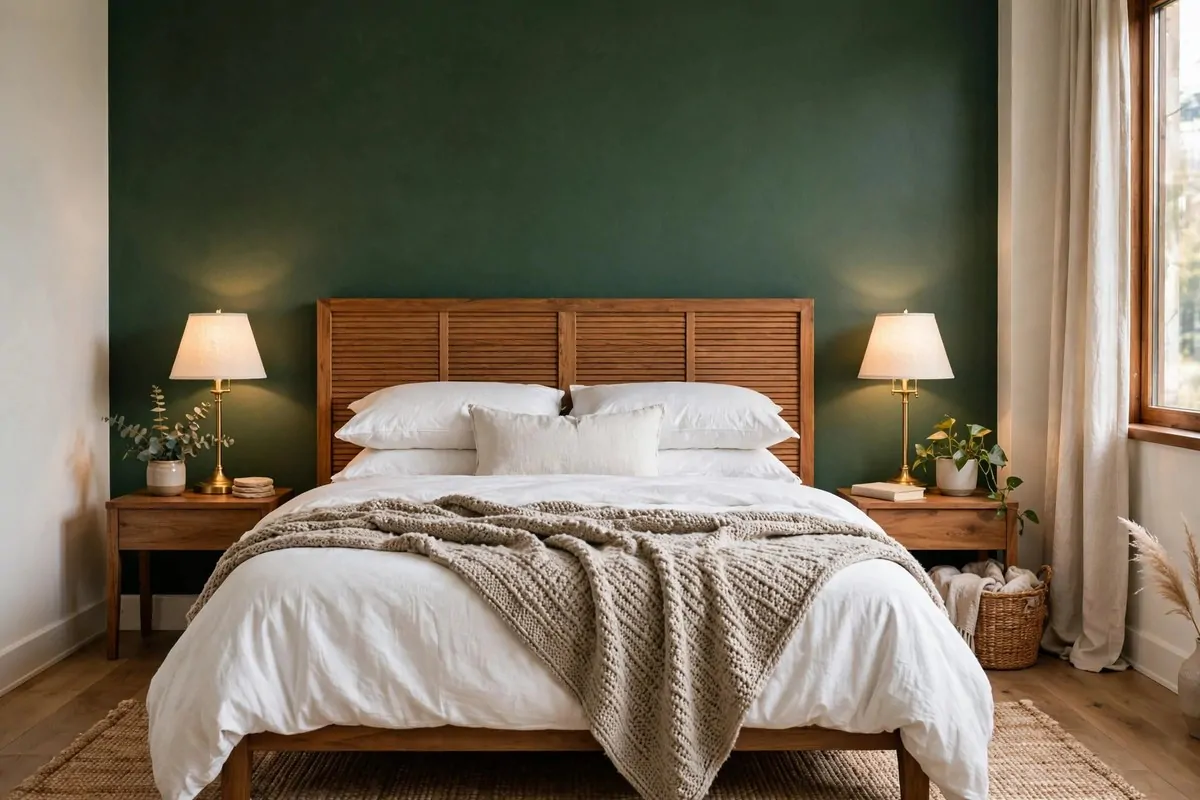 30 Home Inspiration Ideas for Every Room in the House 6 Bedroom with a painted accent wall behind the headboard